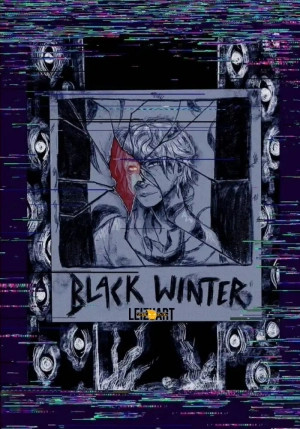 black winter : The chandelier is black